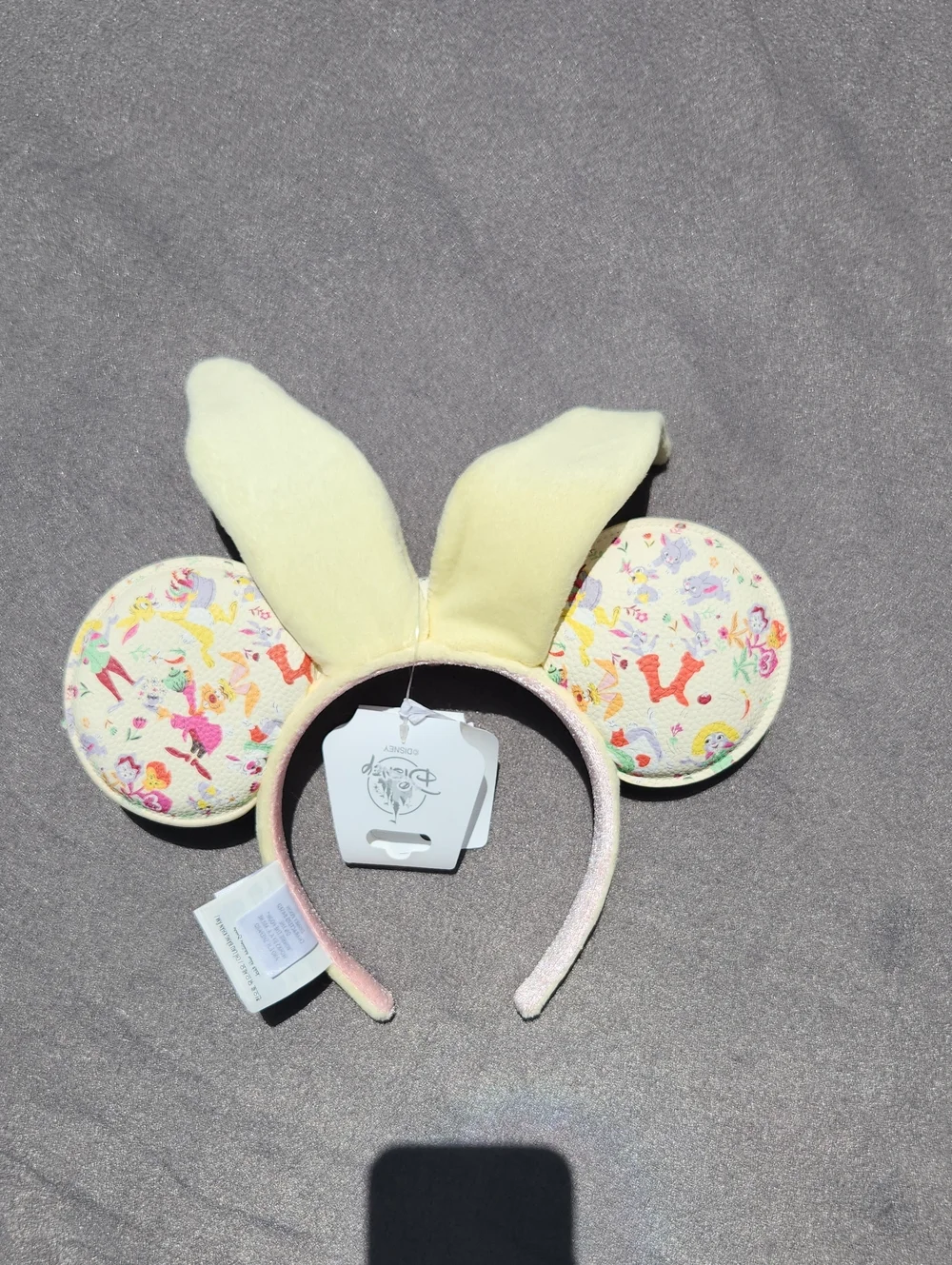 NWT Disney Parks Easter Bunny Minnie Mouse Ears Headband Pastel Floral Spring